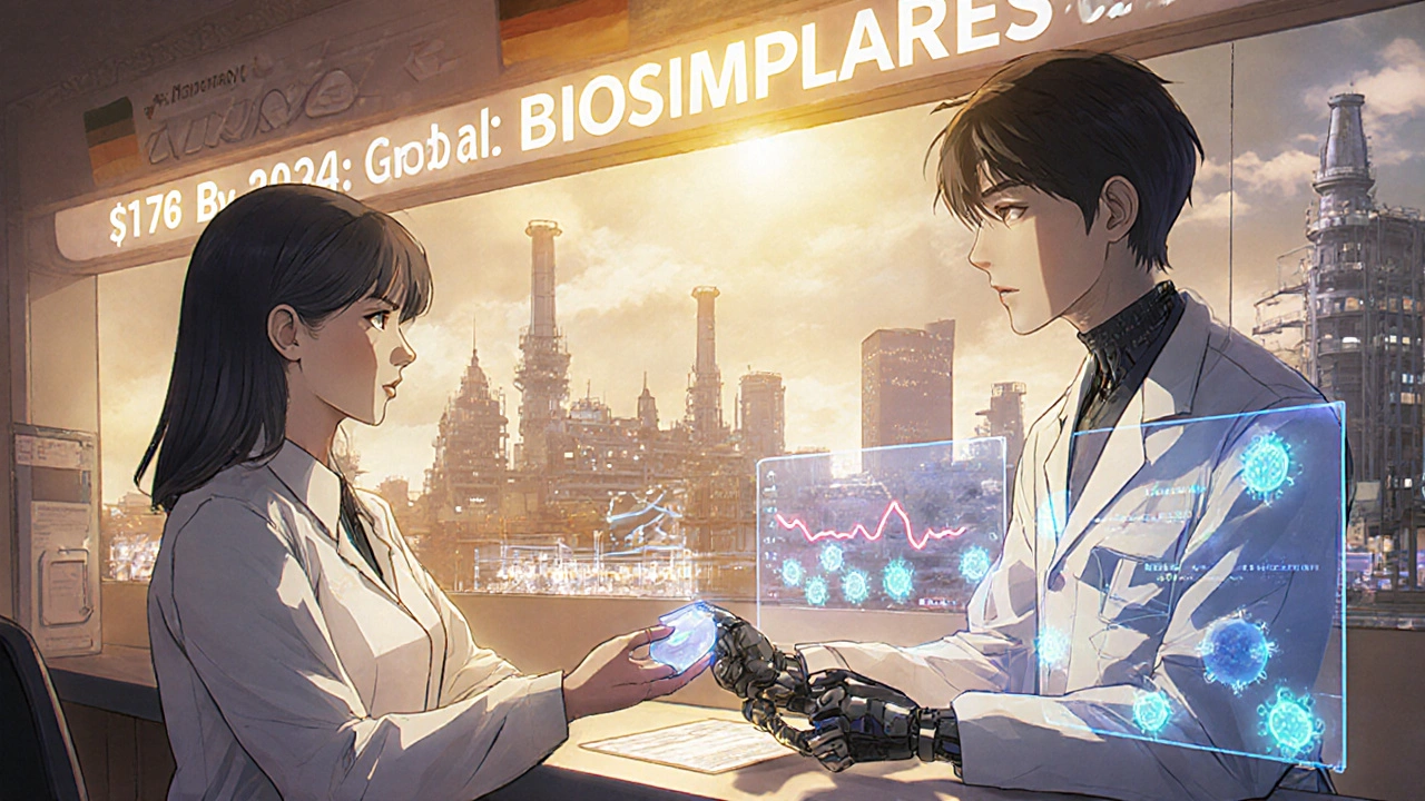 Future pharmacy: Patient receives interchangeable biosimilar as North America overtakes Europe in market size.